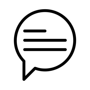 Sohbet mesajı vektör illüstrasyonu 