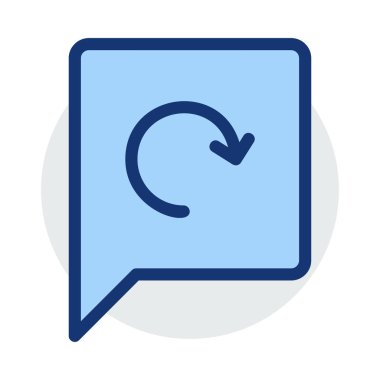 Sohbet mesajı vektör illüstrasyonu 