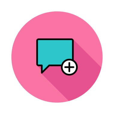 Sohbet mesajı vektör illüstrasyonu 