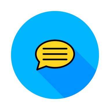 Sohbet mesajı vektör illüstrasyonu 