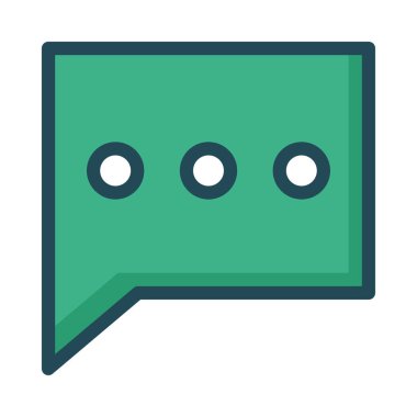 Sohbet mesajı vektör illüstrasyonu 