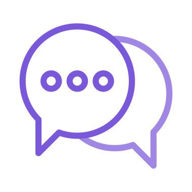 Sohbet mesajı vektör illüstrasyonu 