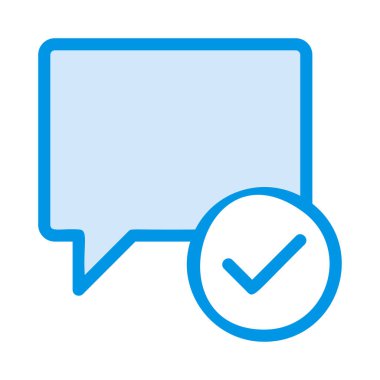 Sohbet mesajı vektör illüstrasyonu 