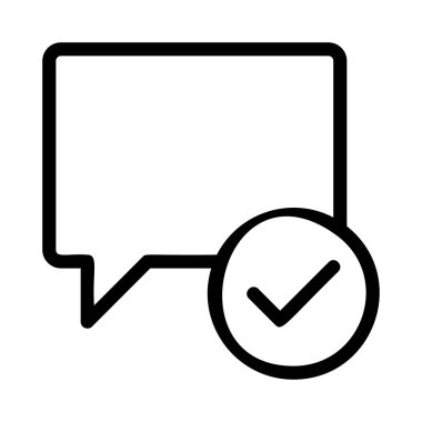 Sohbet mesajı vektör illüstrasyonu 