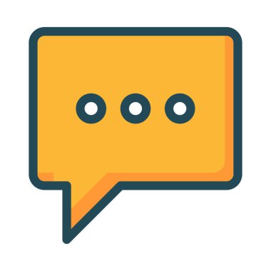 Sohbet mesajı vektör illüstrasyonu 