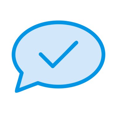 Sohbet mesajı vektör illüstrasyonu 