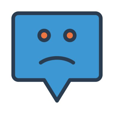 Sohbet mesajı vektör illüstrasyonu 