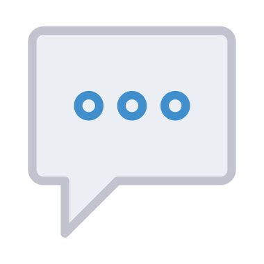 Sohbet mesajı vektör illüstrasyonu 