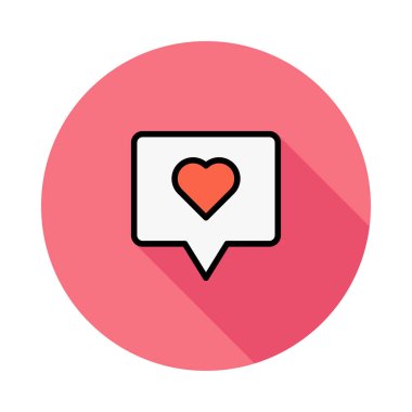 Sohbet mesajı vektör illüstrasyonu 