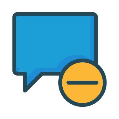 Sohbet mesajı vektör illüstrasyonu 