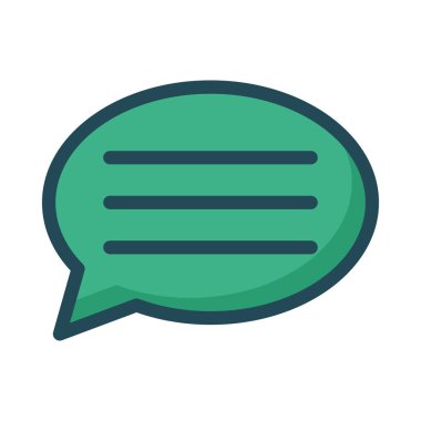 Sohbet mesajı vektör illüstrasyonu 