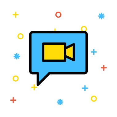 Sohbet mesajı vektör illüstrasyonu 