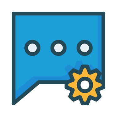 Sohbet mesajı vektör illüstrasyonu 