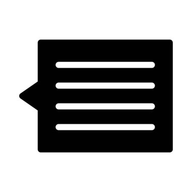 Sohbet mesajı vektör illüstrasyonu 