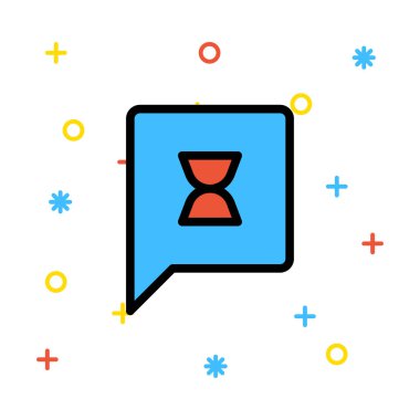 Sohbet mesajı vektör illüstrasyonu 