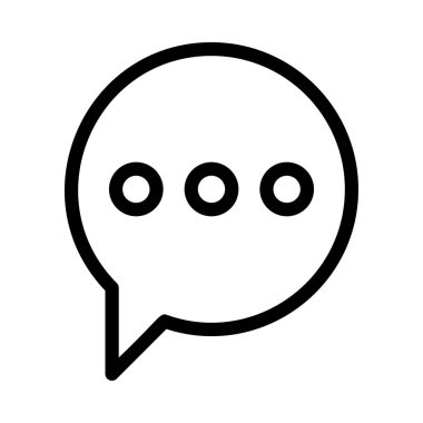 Sohbet mesajı vektör illüstrasyonu 