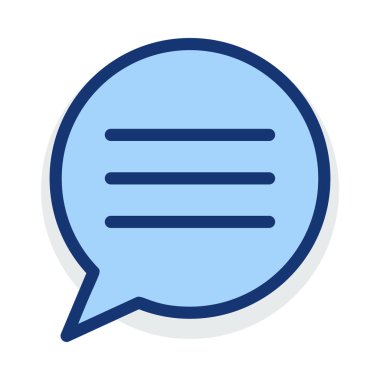 Sohbet mesajı vektör illüstrasyonu 