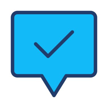 Sohbet mesajı vektör illüstrasyonu 