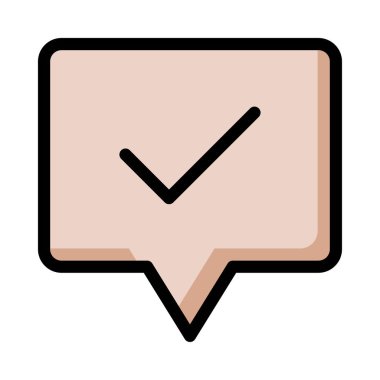 Sohbet mesajı vektör illüstrasyonu 