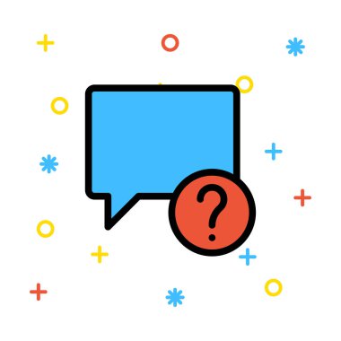 Sohbet mesajı vektör illüstrasyonu 