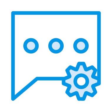 Sohbet mesajı vektör illüstrasyonu 