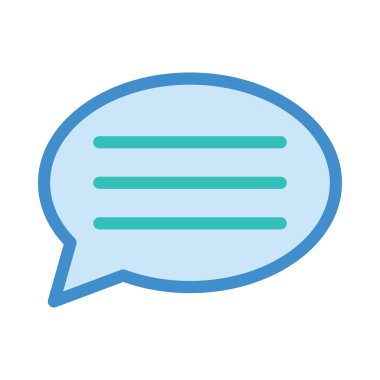 Sohbet mesajı vektör illüstrasyonu 