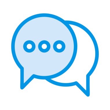 Sohbet mesajı vektör illüstrasyonu 