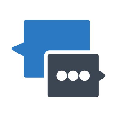 Sohbet mesajı vektör illüstrasyonu 