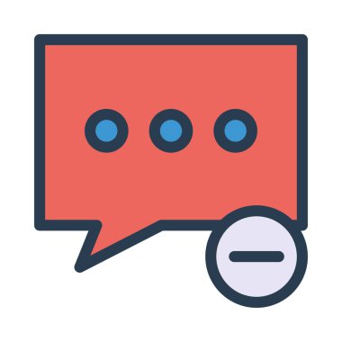 Sohbet mesajı vektör illüstrasyonu 