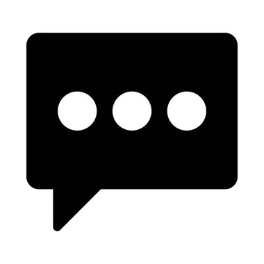 Sohbet mesajı vektör illüstrasyonu 