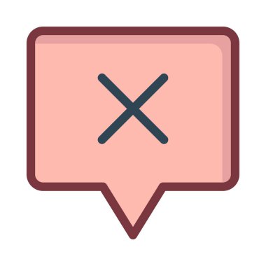 Sohbet mesajı vektör illüstrasyonu 