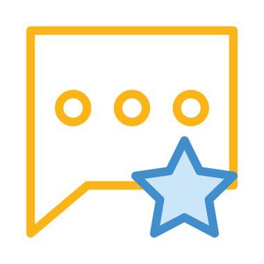 Sohbet mesajı vektör illüstrasyonu 