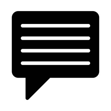 Sohbet mesajı vektör illüstrasyonu 