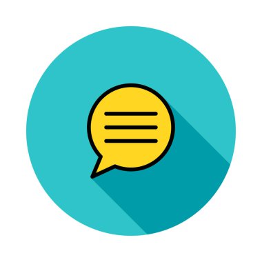 Sohbet mesajı vektör illüstrasyonu 