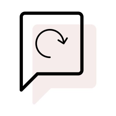 Sohbet mesajı vektör illüstrasyonu 