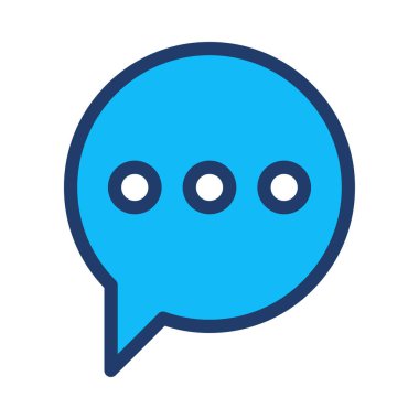 Sohbet mesajı vektör illüstrasyonu 