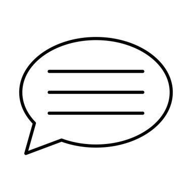 Sohbet mesajı vektör illüstrasyonu 