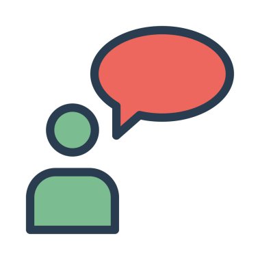 Sohbet mesajı vektör illüstrasyonu 