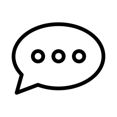 Sohbet mesajı vektör illüstrasyonu 