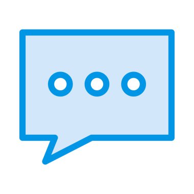 Sohbet mesajı vektör illüstrasyonu 