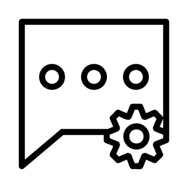 Sohbet mesajı vektör illüstrasyonu 