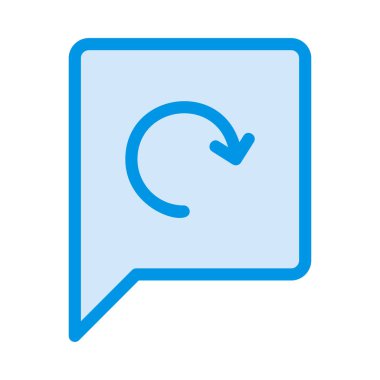 Sohbet mesajı vektör illüstrasyonu 