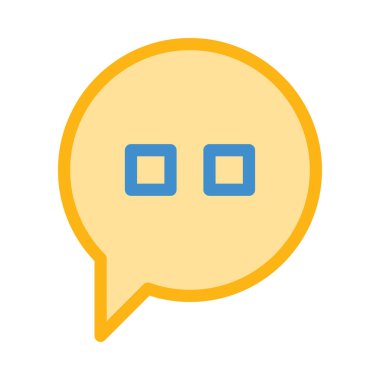 Sohbet mesajı vektör illüstrasyonu 