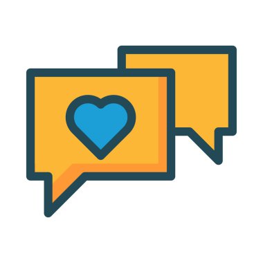 Sohbet mesajı vektör illüstrasyonu 