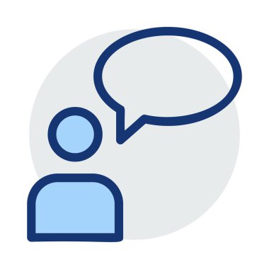 Sohbet mesajı vektör illüstrasyonu 