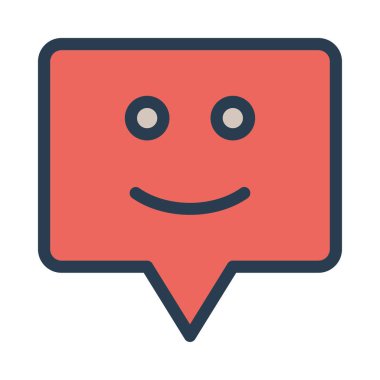 Sohbet mesajı vektör illüstrasyonu 