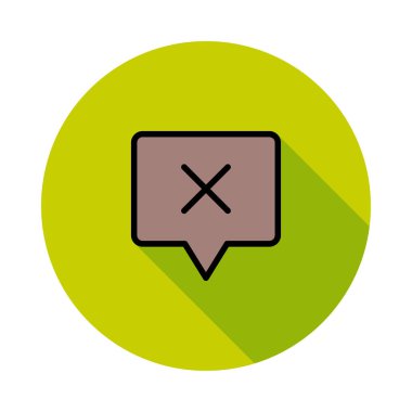 Sohbet mesajı vektör illüstrasyonu 