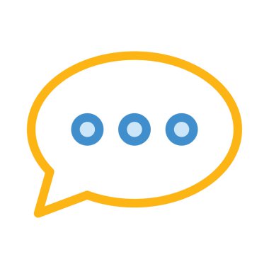 Sohbet mesajı vektör illüstrasyonu 