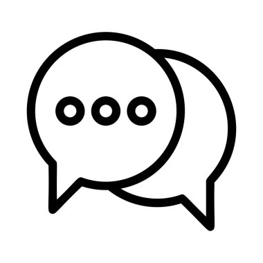 Sohbet mesajı vektör illüstrasyonu 