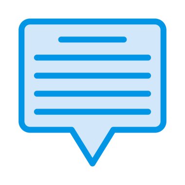 Sohbet mesajı vektör illüstrasyonu 